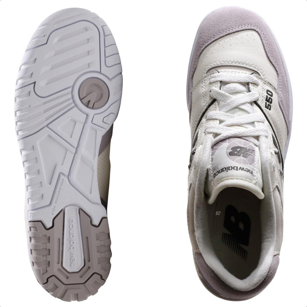 Tenis New Balance 550 Feminino Bege/Cinza 6