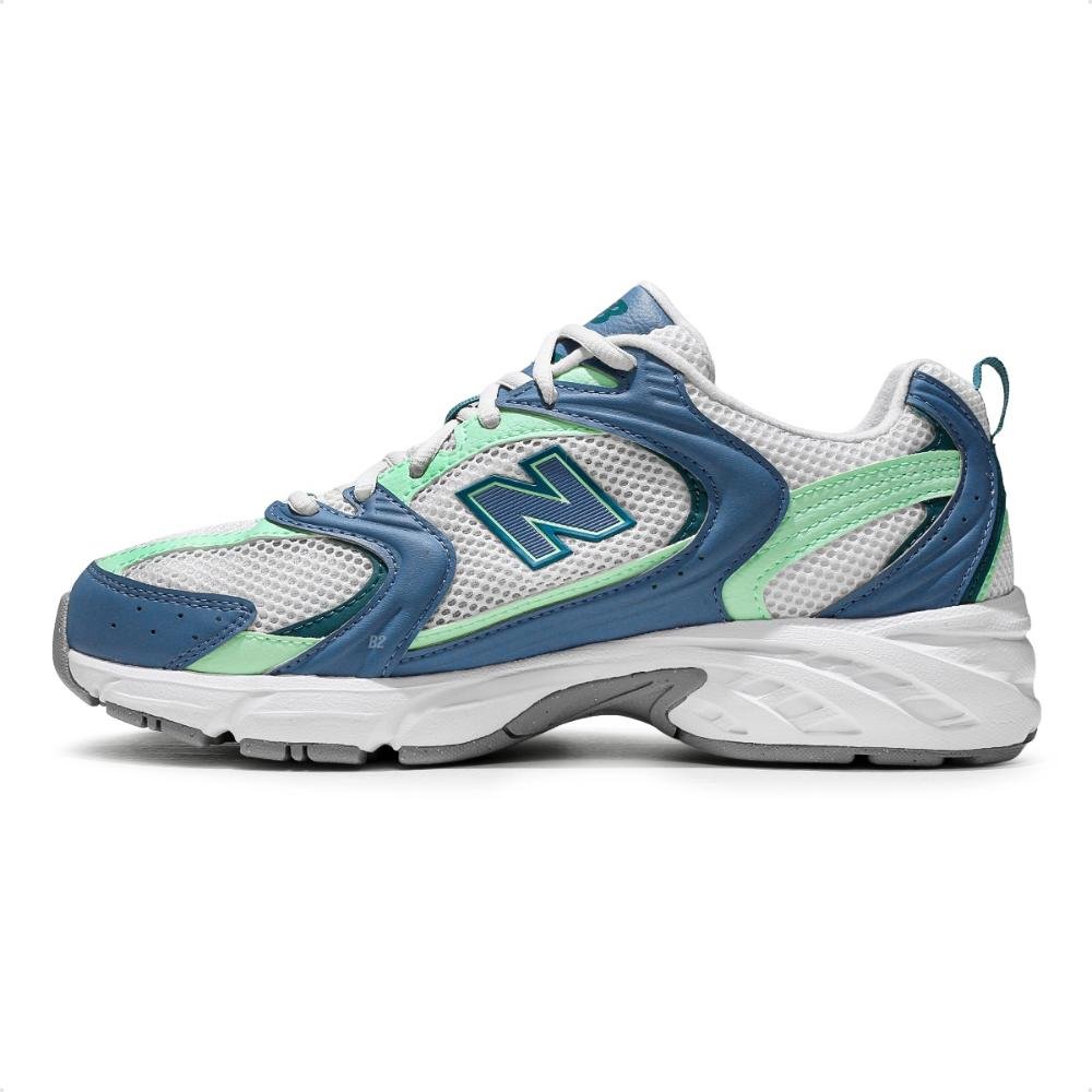Tênis Casual New Balance 530 Unissex Azul/Verde 2