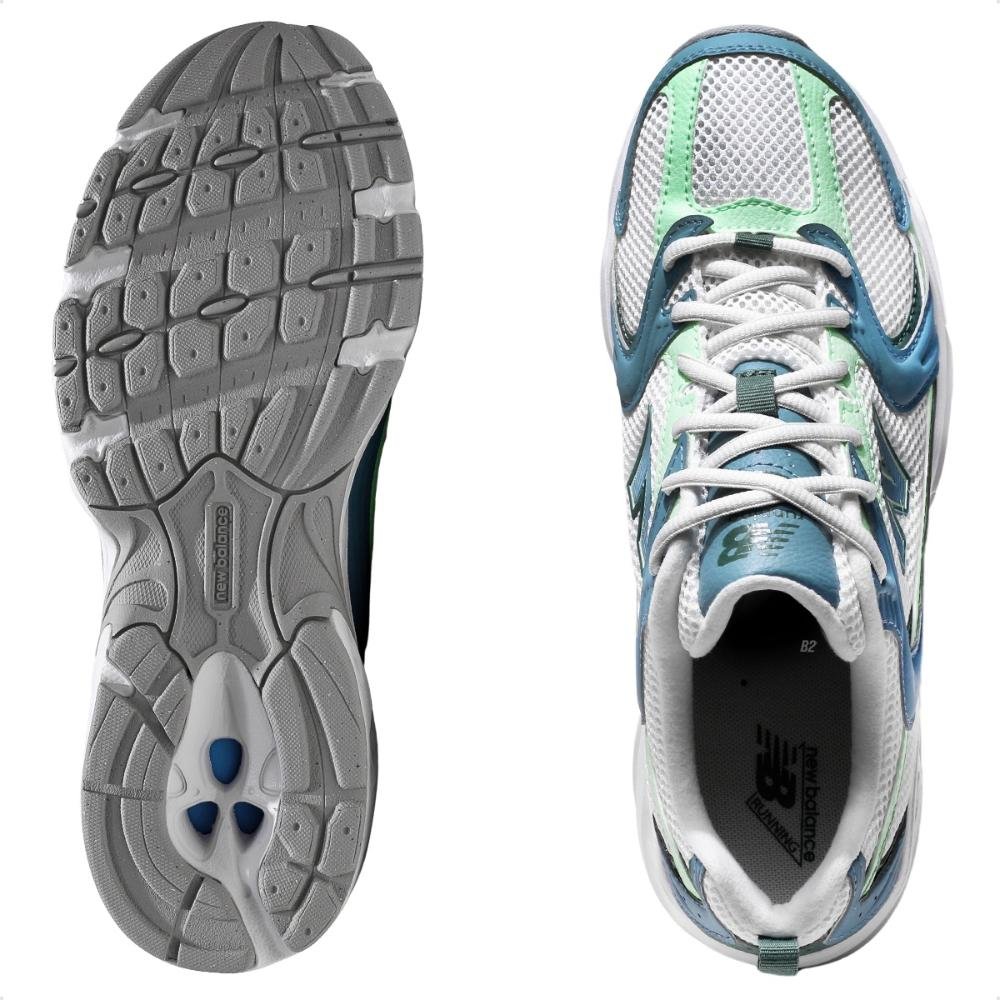 Tênis Casual New Balance 530 Unissex Azul/Verde 6