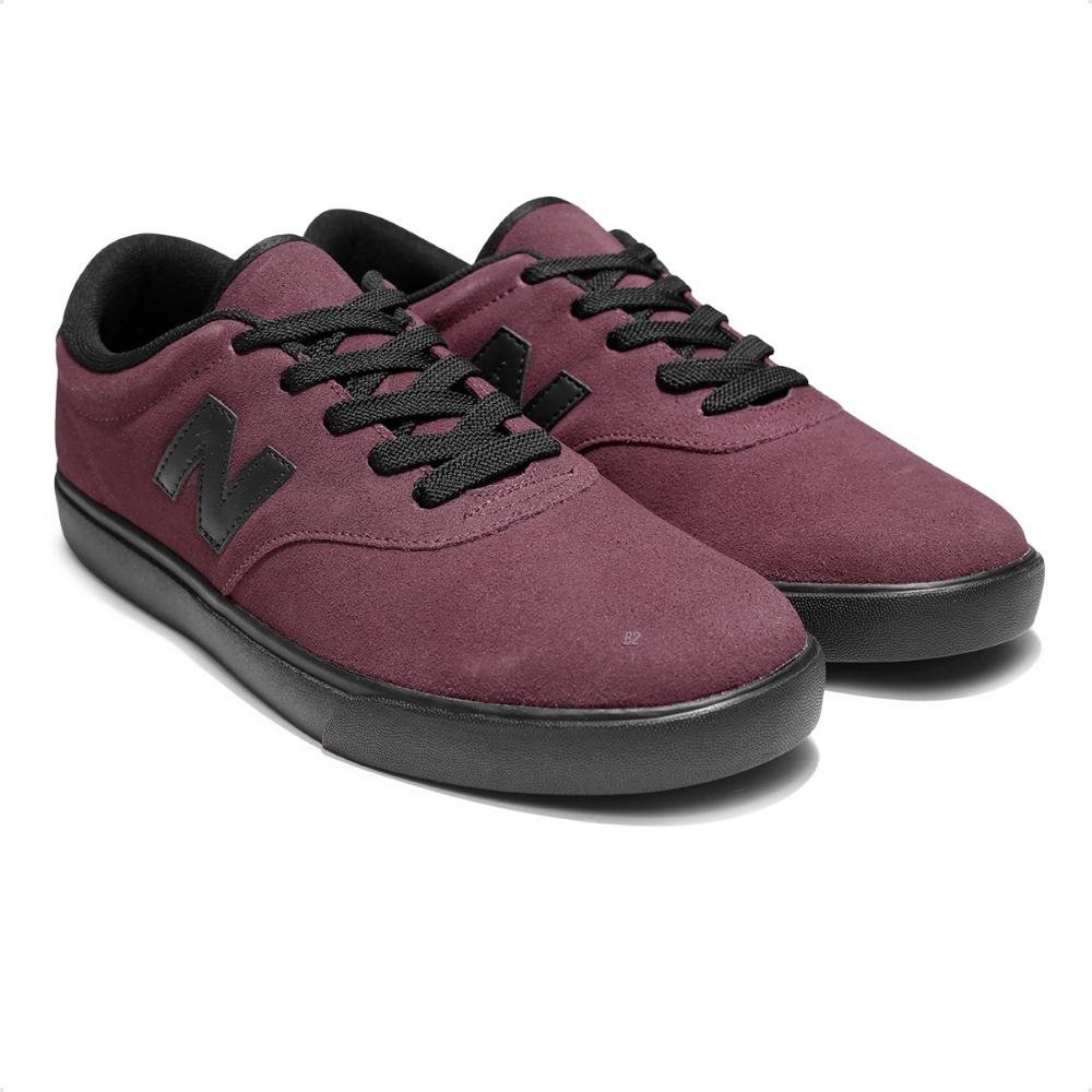Tênis New Balance 55 Unissex Casual Bordô/Preto 3