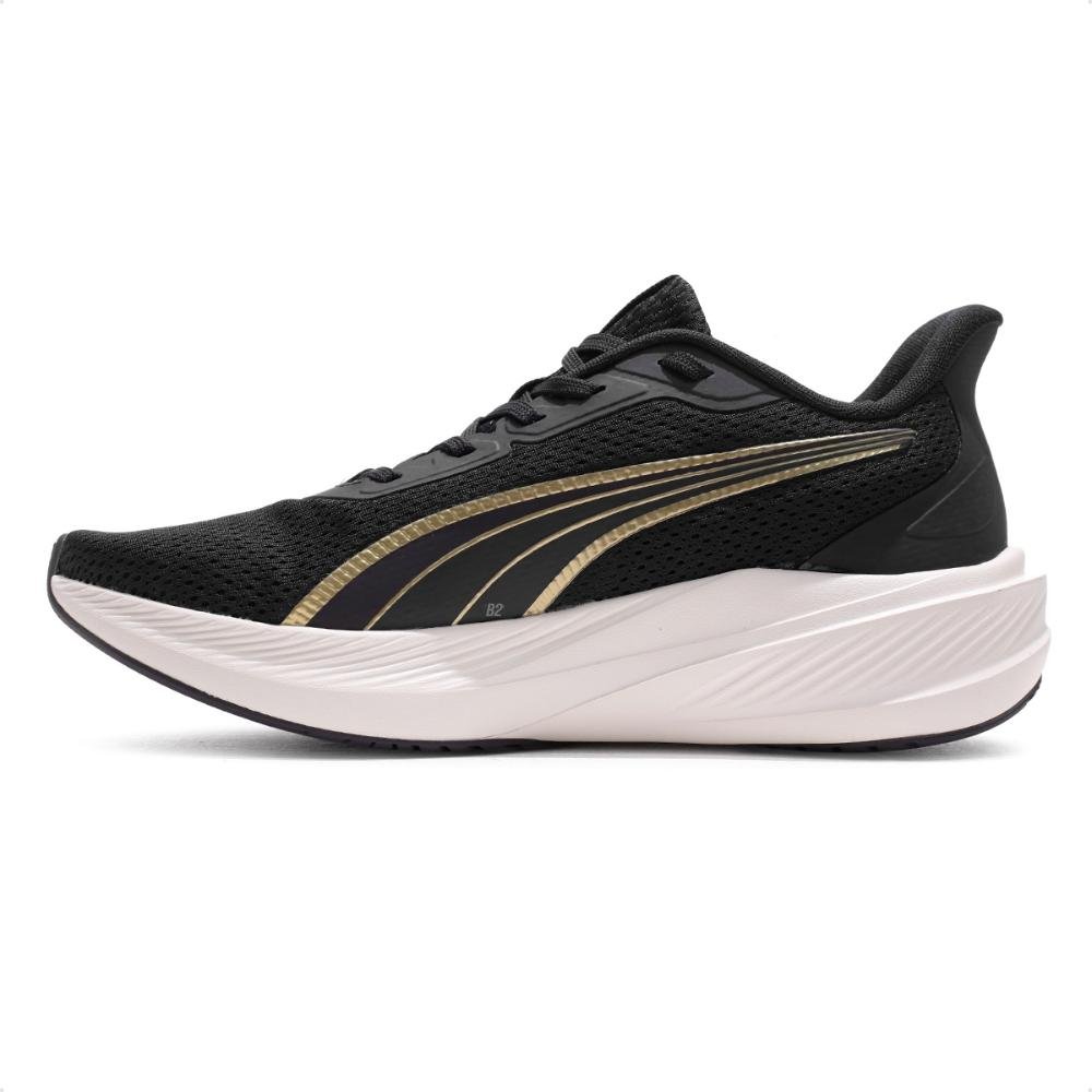 Tênis Puma Dasher Lite Wns Bdp Feminino Preto/Dourado 2