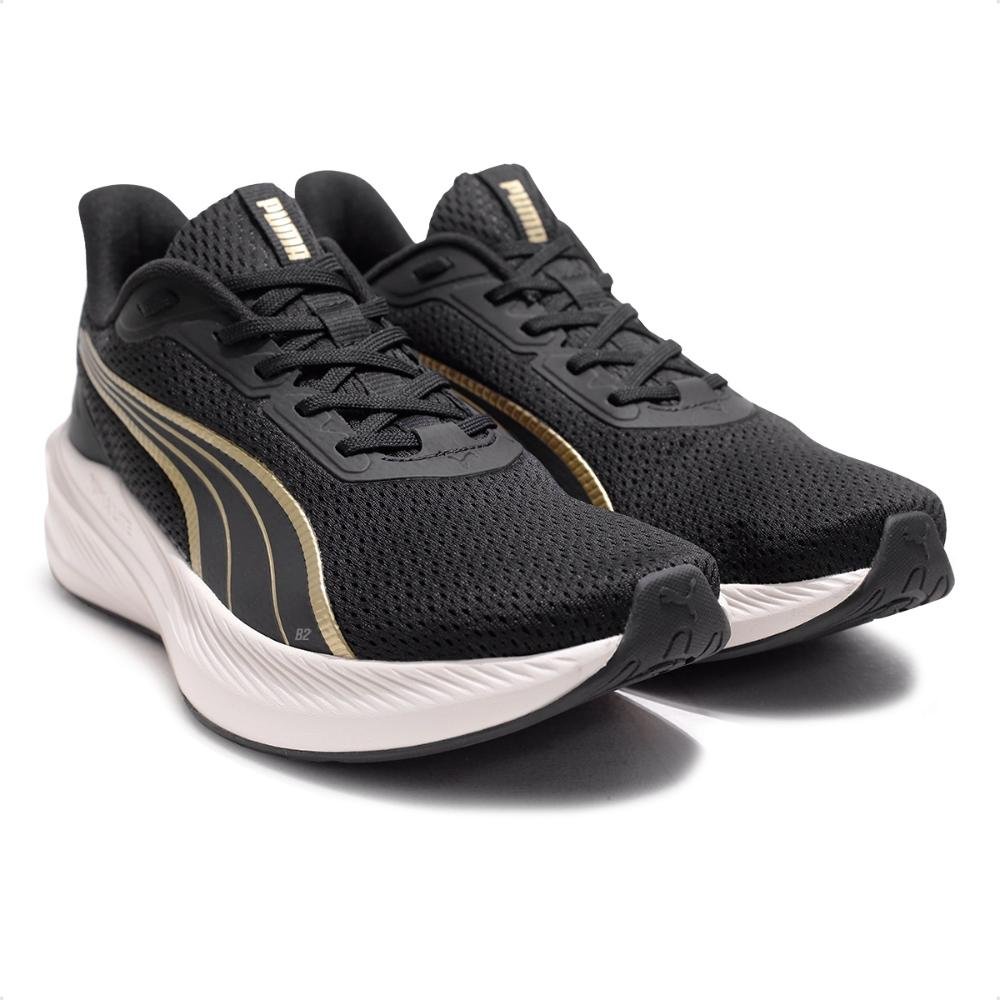 Tênis Puma Dasher Lite Wns Bdp Feminino Preto/Dourado 3