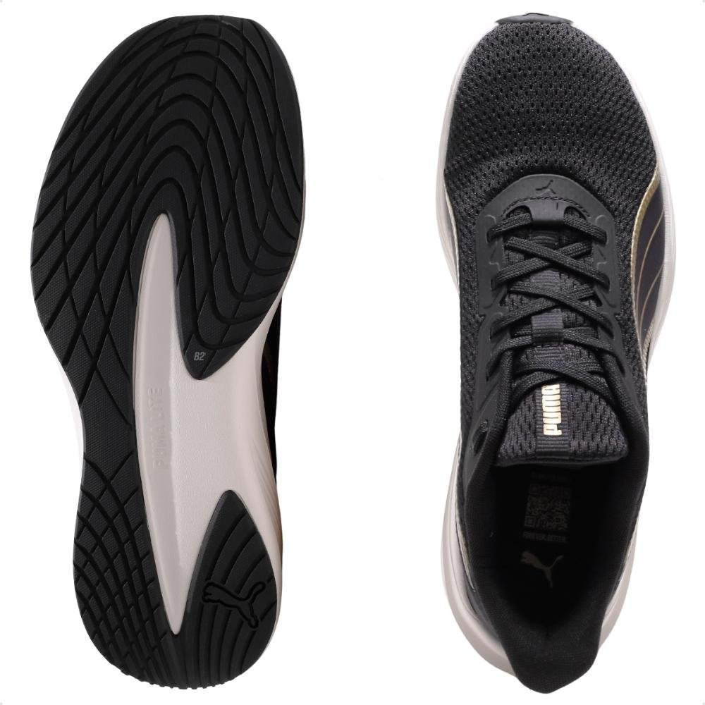 Tênis Puma Dasher Lite Wns Bdp Feminino Preto/Dourado 6