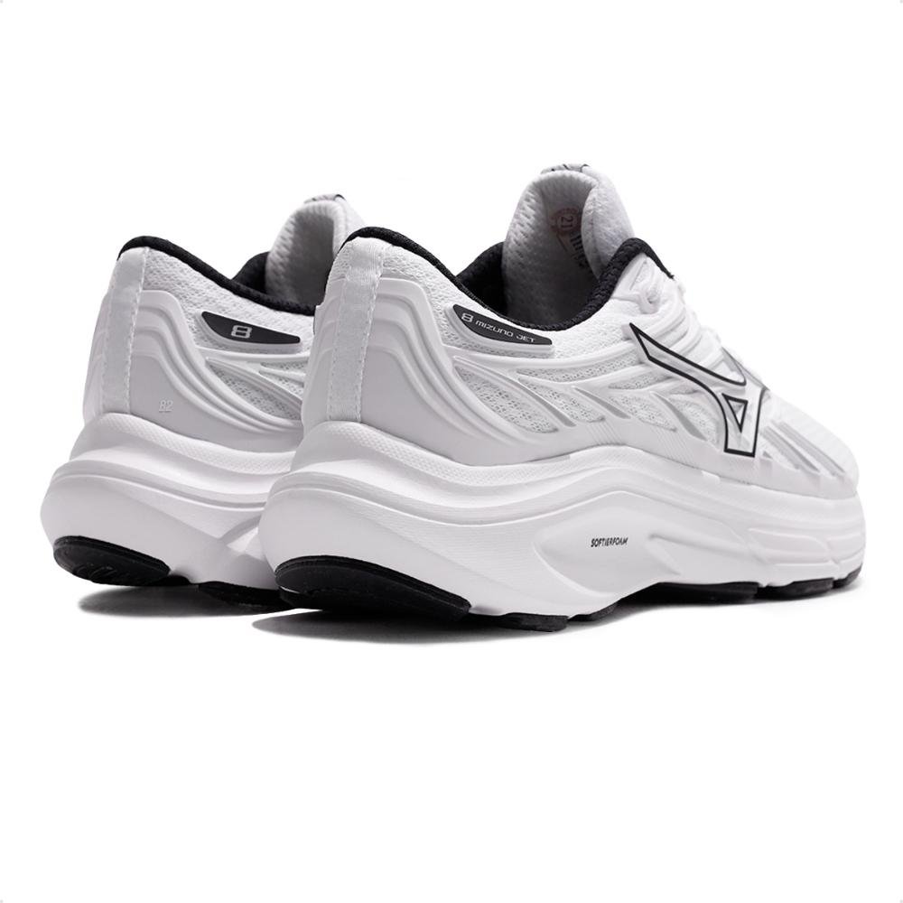 Tênis Mizuno Jet 8 Unissex Branco/Preto 5