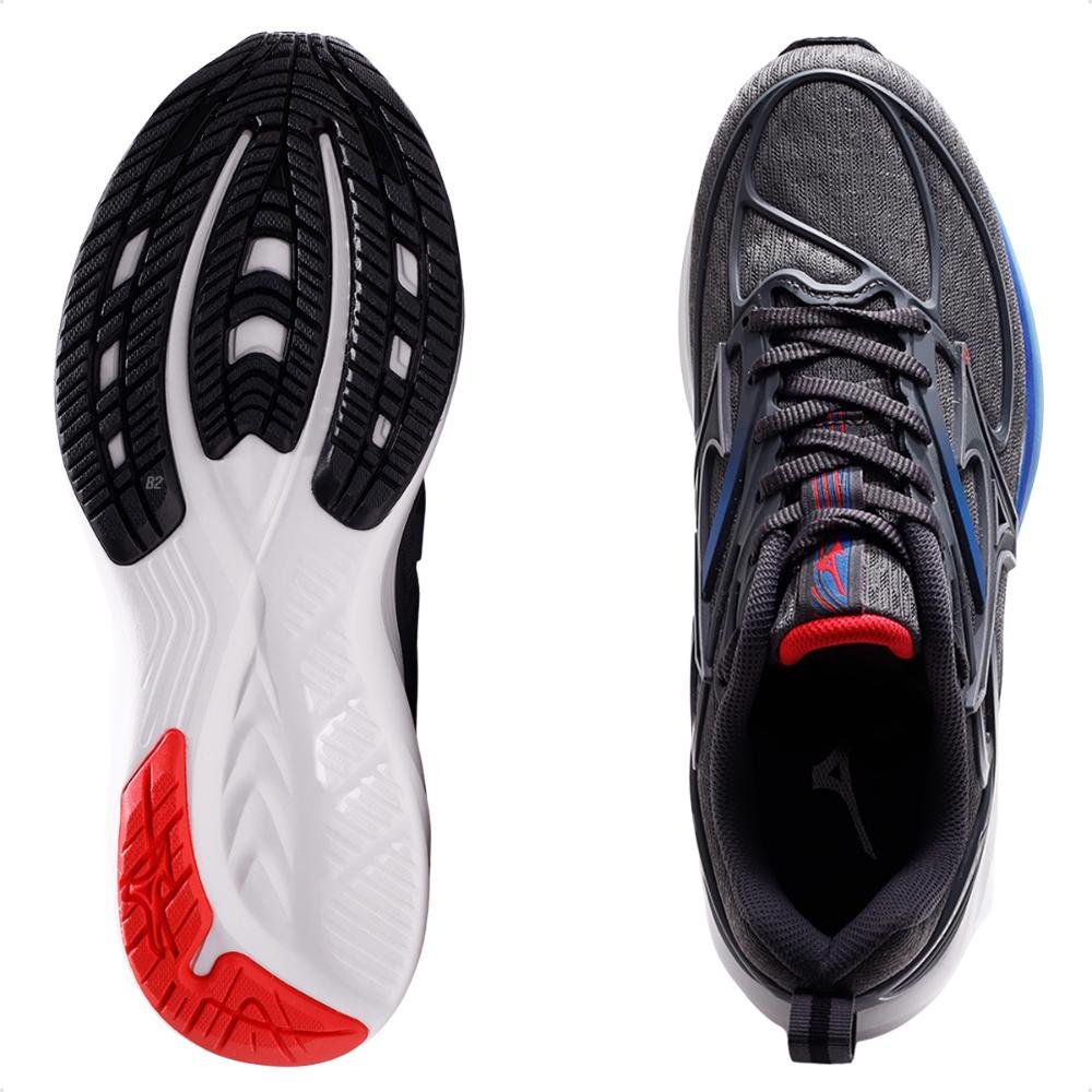 Tênis Mizuno Space 6 Feminino  Chumbo/Azul 6