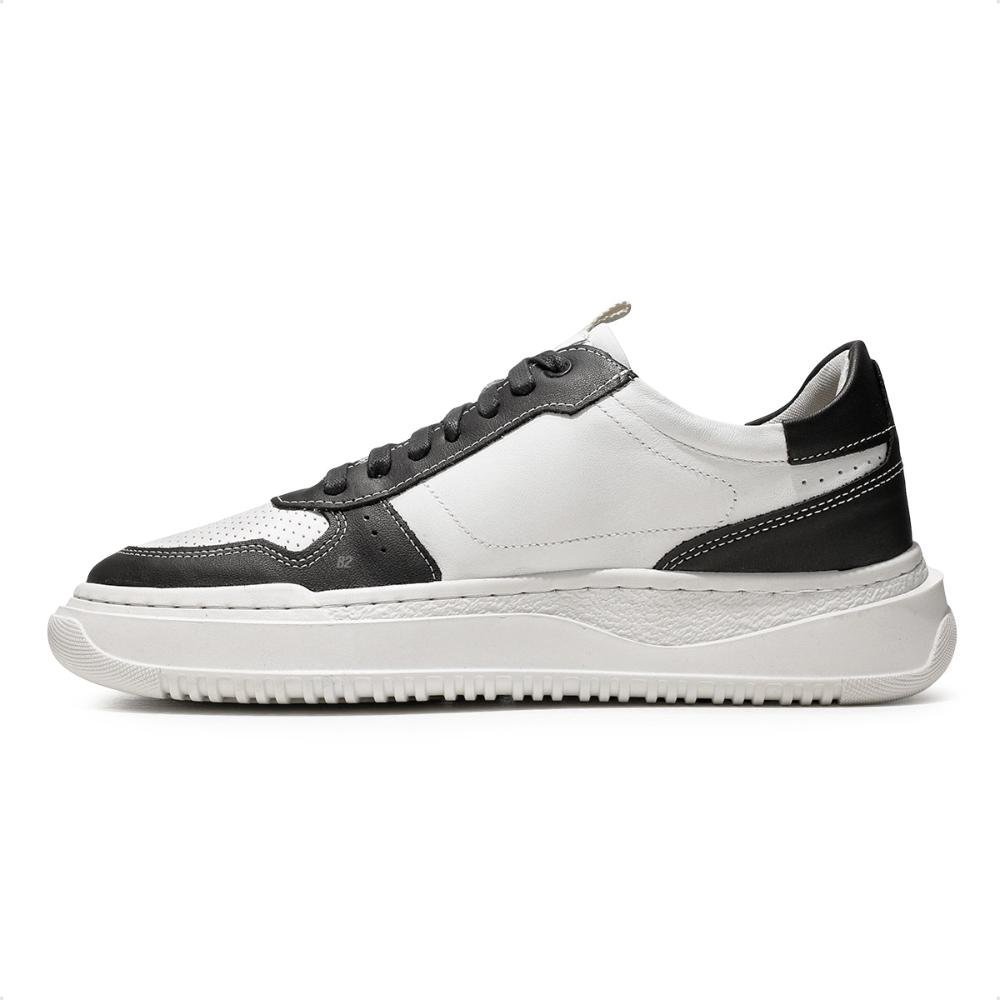 Tênis Democrata Block Masculino Branco/Preto 2
