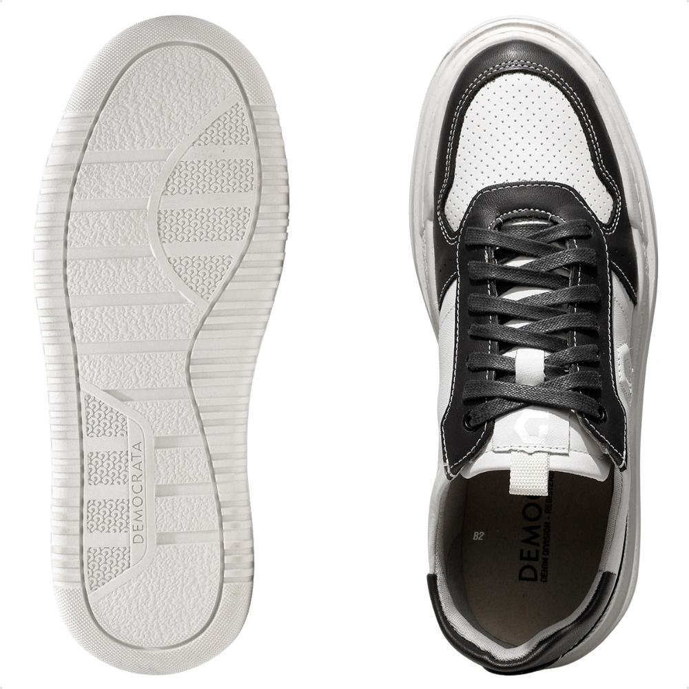 Tênis Democrata Block Masculino Branco/Preto 6