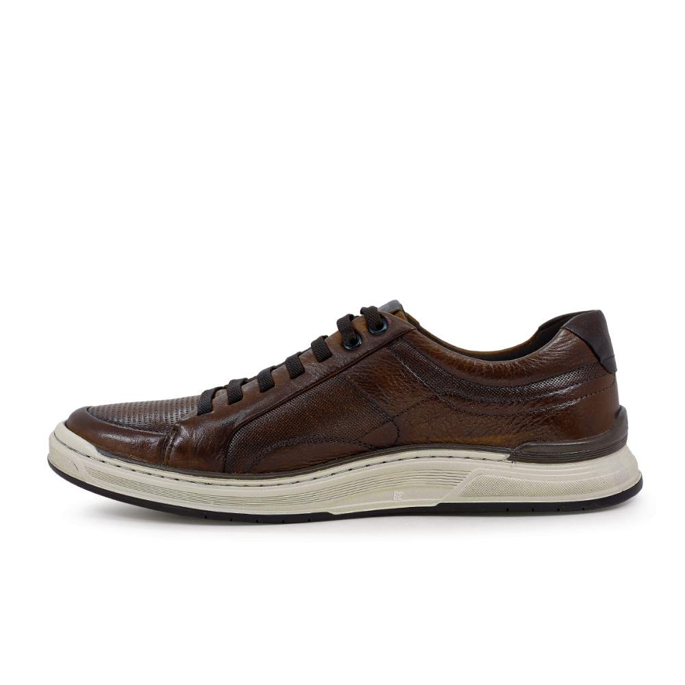 Sapatênis Democrata Denim Loop + Cinto Dupla Face Fivela Marrom/Azul Marinho 2