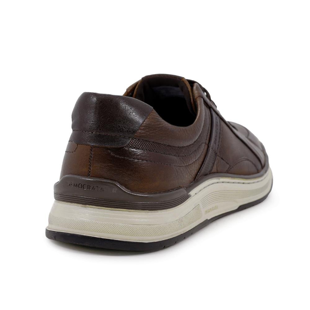 Sapatênis Democrata Denim Loop + Cinto Dupla Face Fivela Marrom/Azul Marinho 3