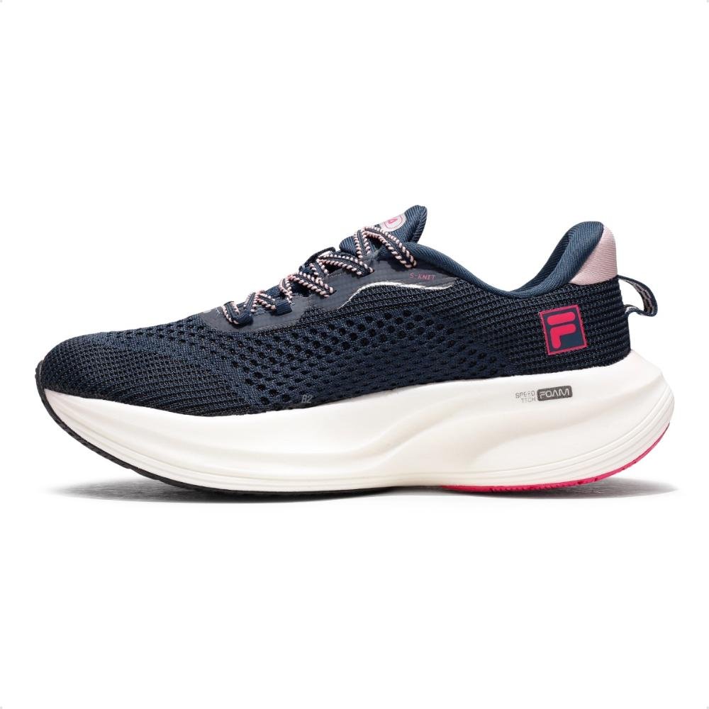 Tênis Fila Racer Speedzone Feminino  Azul Marinho/Rosa 2