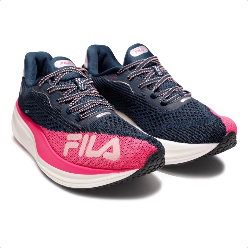 Tênis Fila Racer Speedzone Feminino  Azul Marinho/Rosa 3