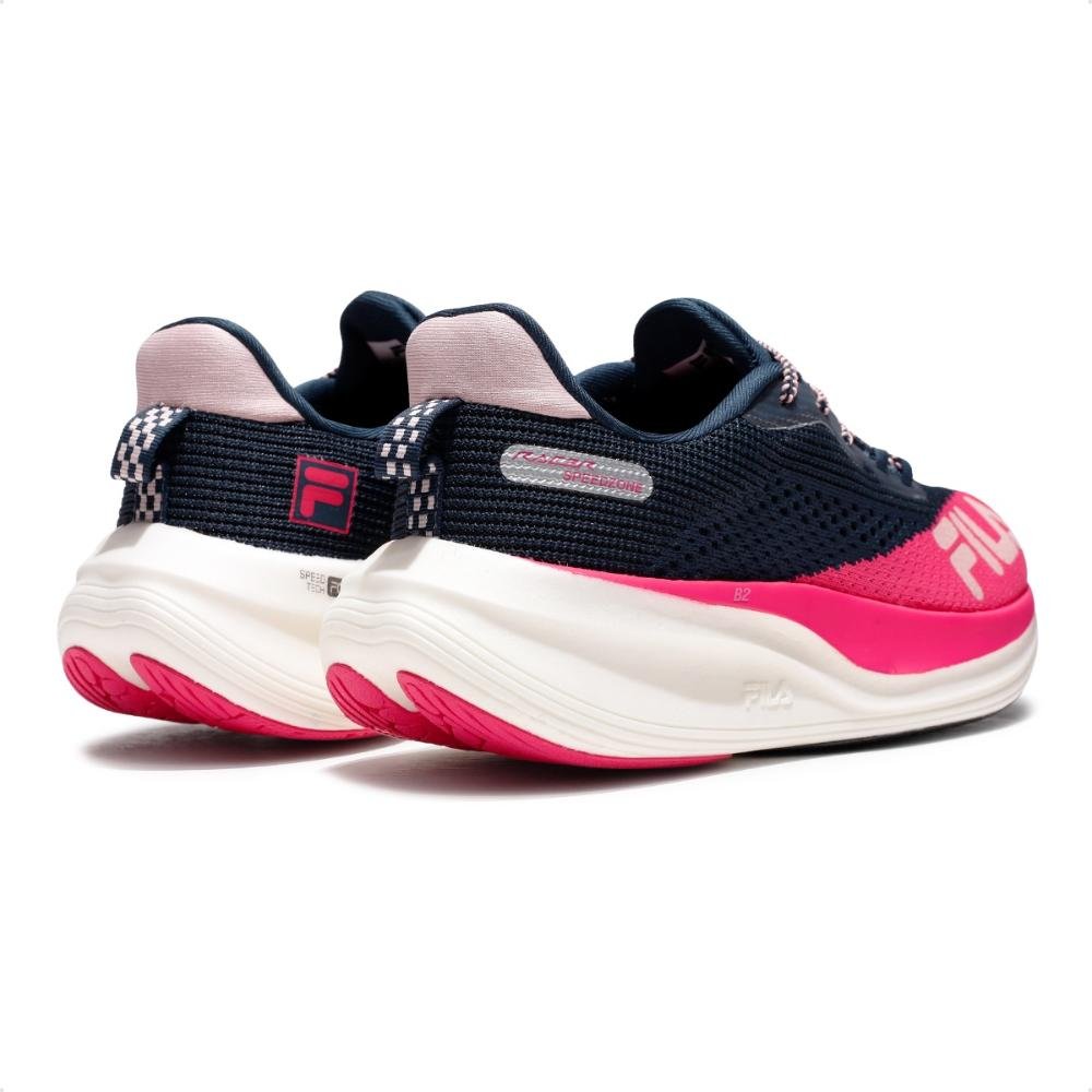 Tênis Fila Racer Speedzone Feminino  Azul Marinho/Rosa 5