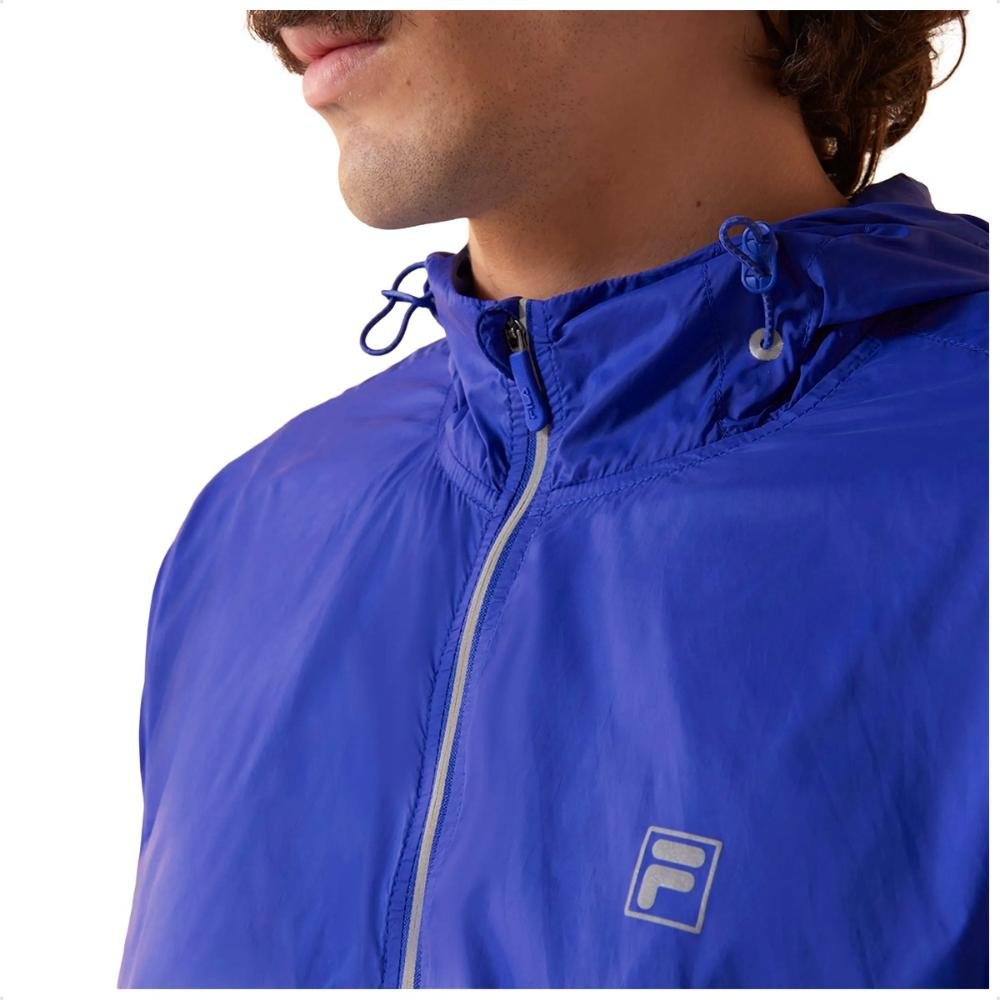 Jaqueta Fila Corta Vento Racer Run Masculina Azul 3