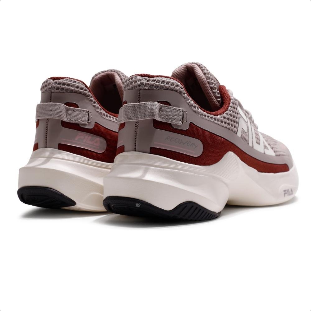Tênis Fila Recovery Feminino Bege/Bordô 4