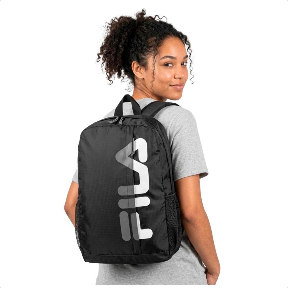 Mochila Fila Cut Logo Letter Unissex Preto 2