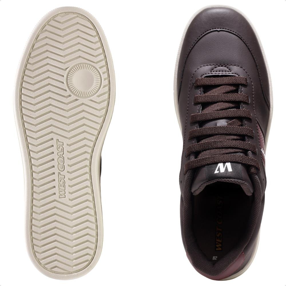 Tênis West Coast Original Masculino Marrom/Vinho 6