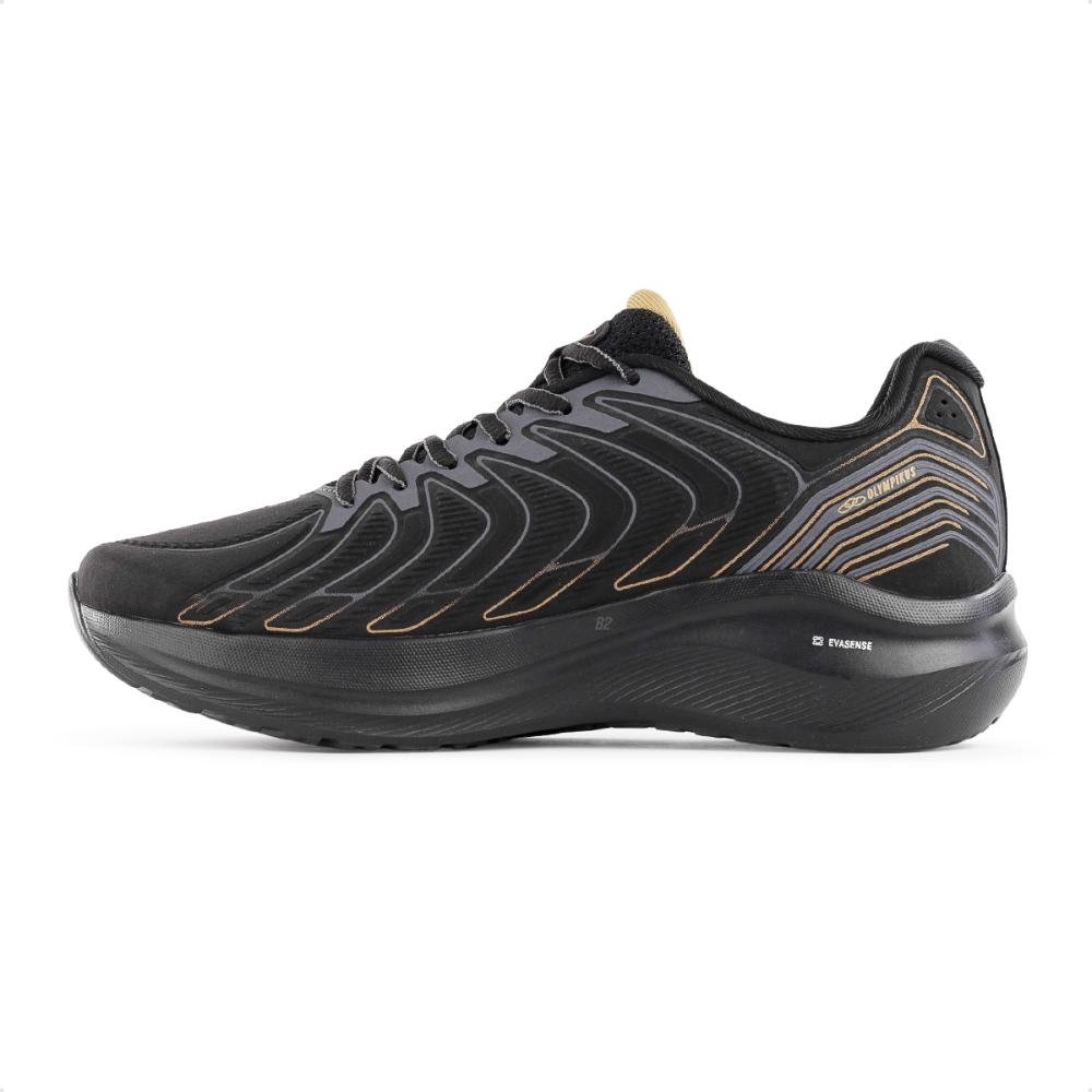 Tênis Olympikus Volcan 2 Masculino Preto/Dourado 2