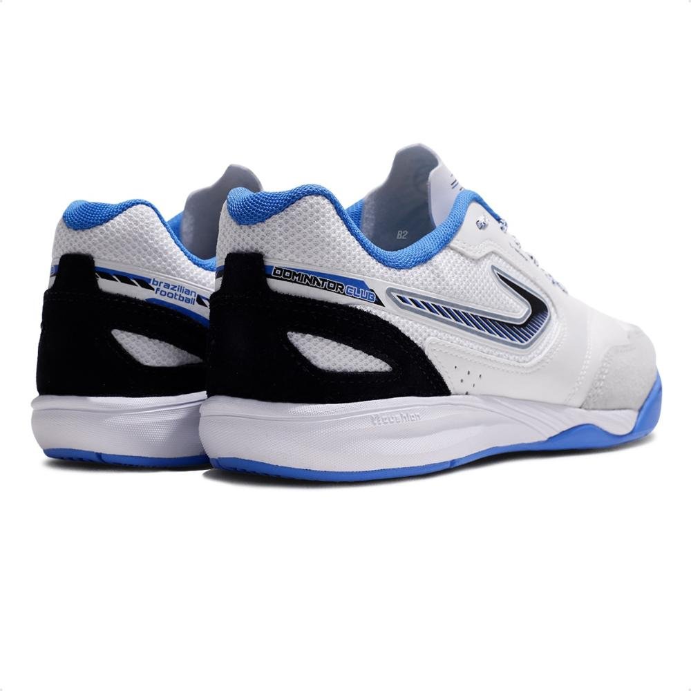Chuteira Futsal Topper Dominator Club VI Unissex Branco/Azul 5