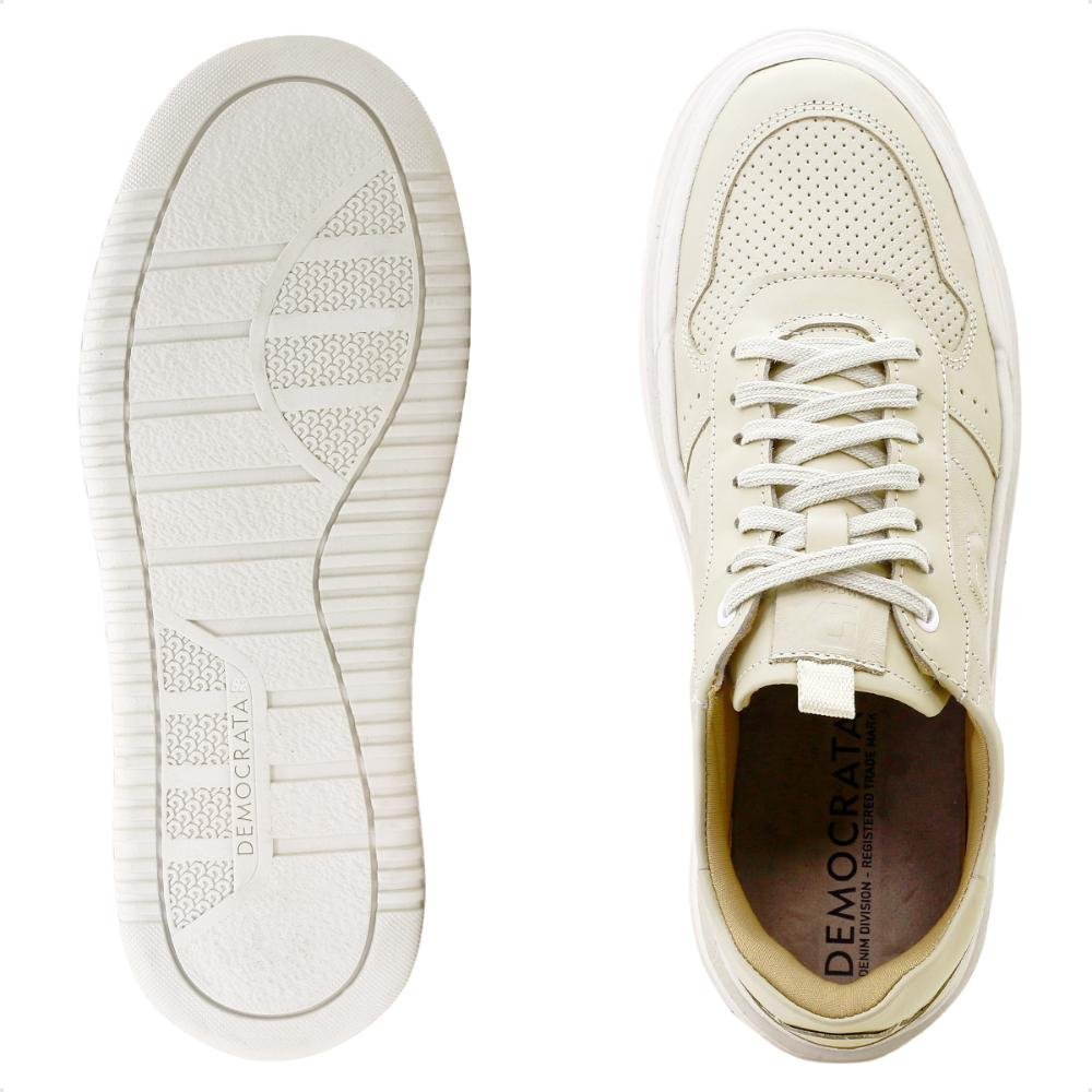 Tênis Democrata Casual Block Masculino Creme 5