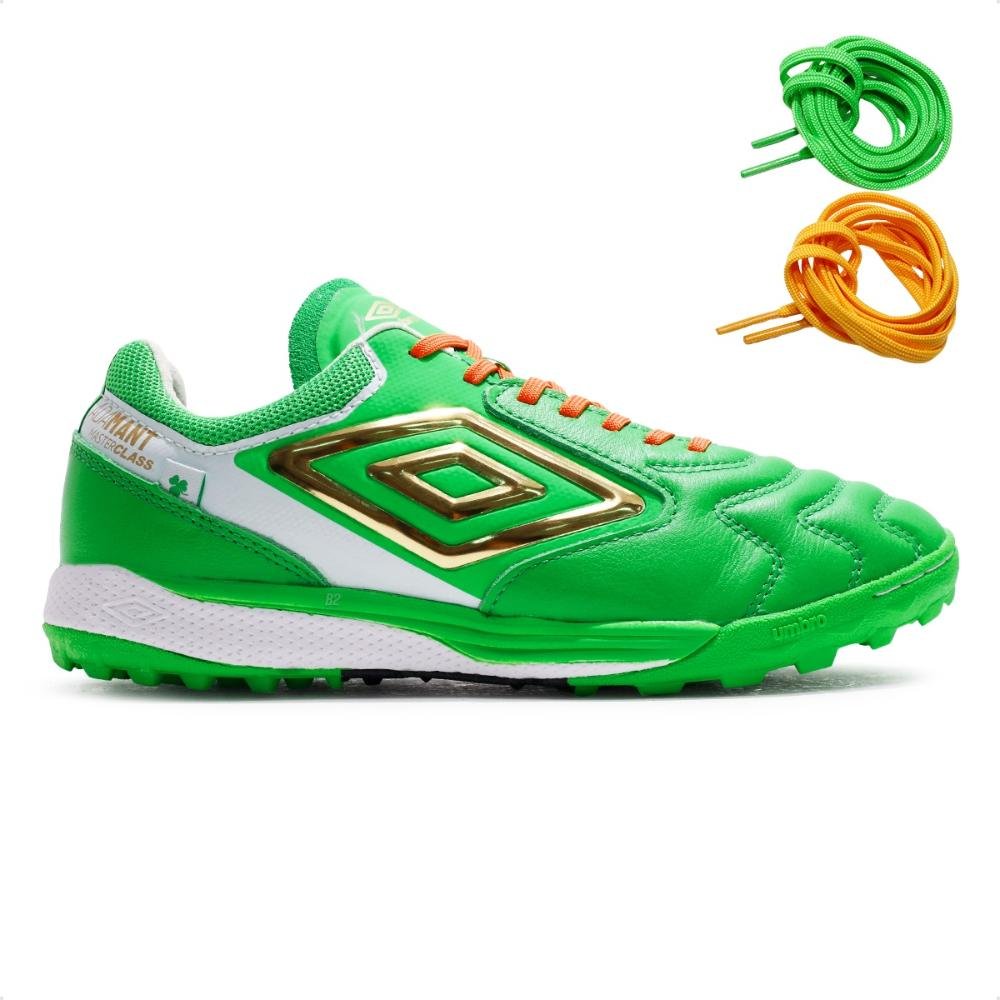 Chuteira Society Umbro Adamant Master Class Pro Bump Stp Masculina Verde 7