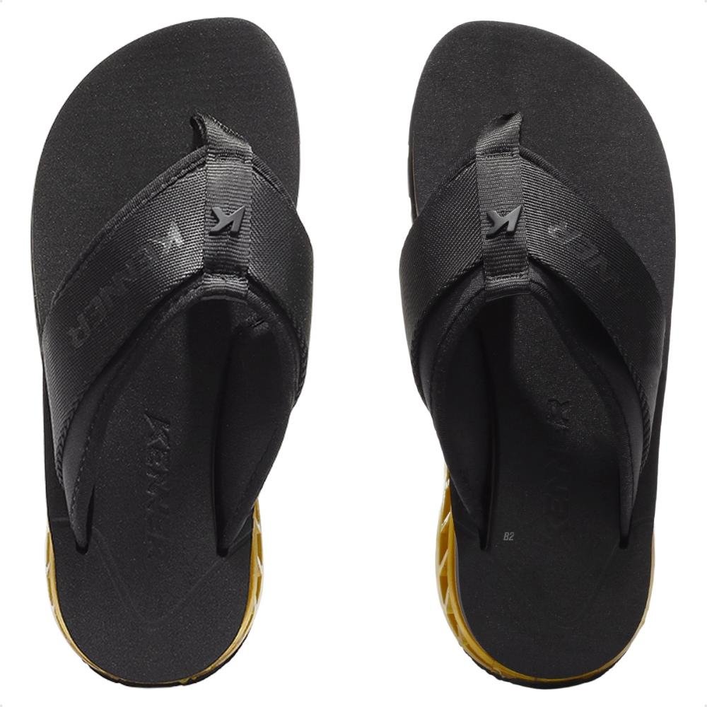 Sandália Kenner Rakka Sport Preto/Dourado 2