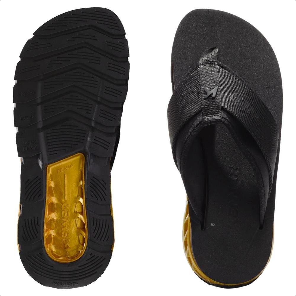 Sandália Kenner Rakka Sport Preto/Dourado 7
