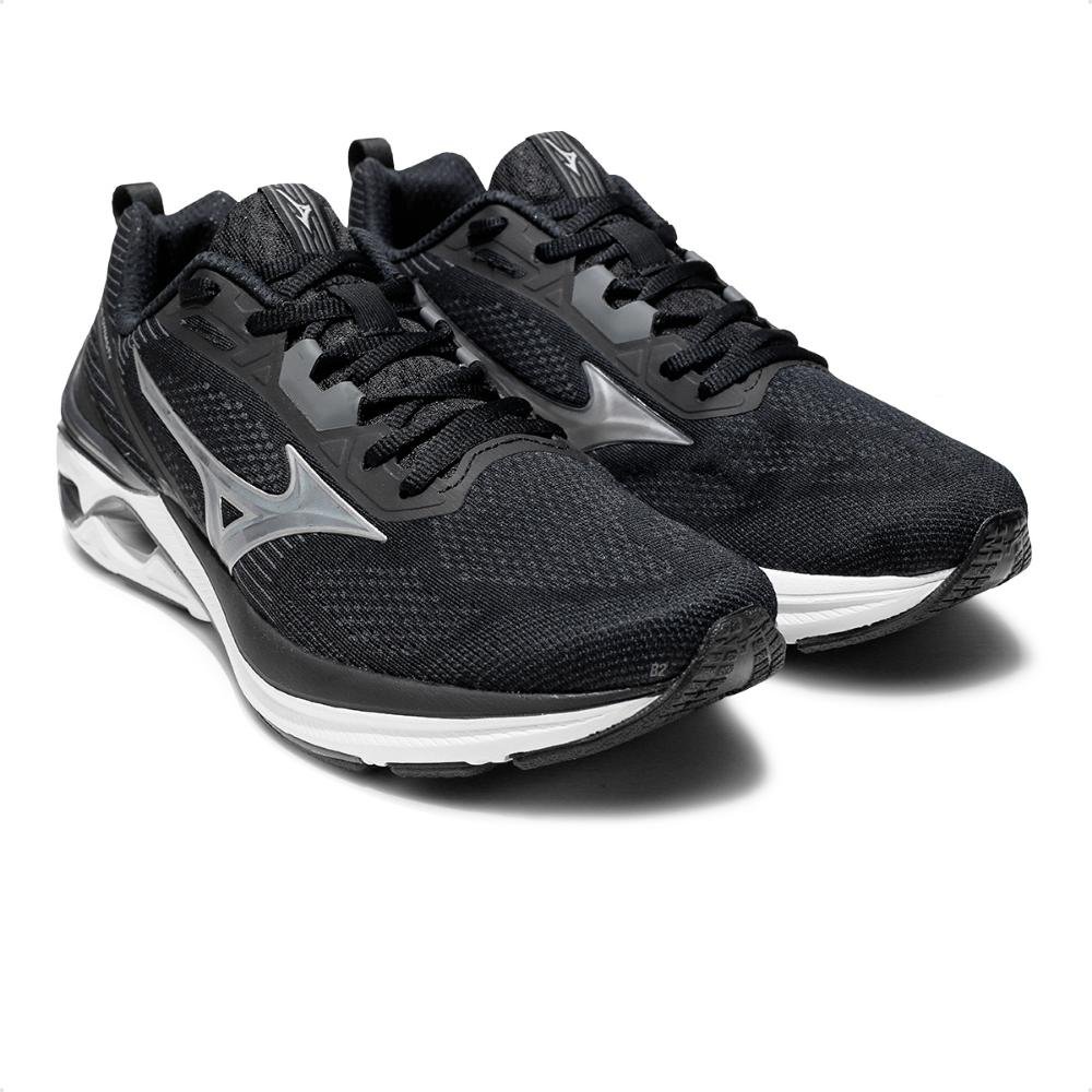Tênis Mizuno Masculino Wave Dynasty 7  Original Preto/Branco 3