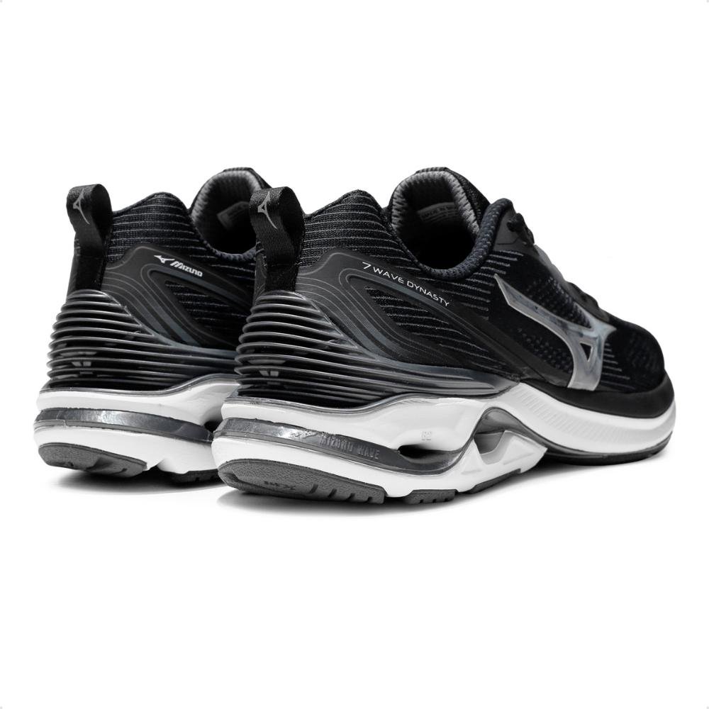 Tênis Mizuno Masculino Wave Dynasty 7  Original Preto/Branco 5
