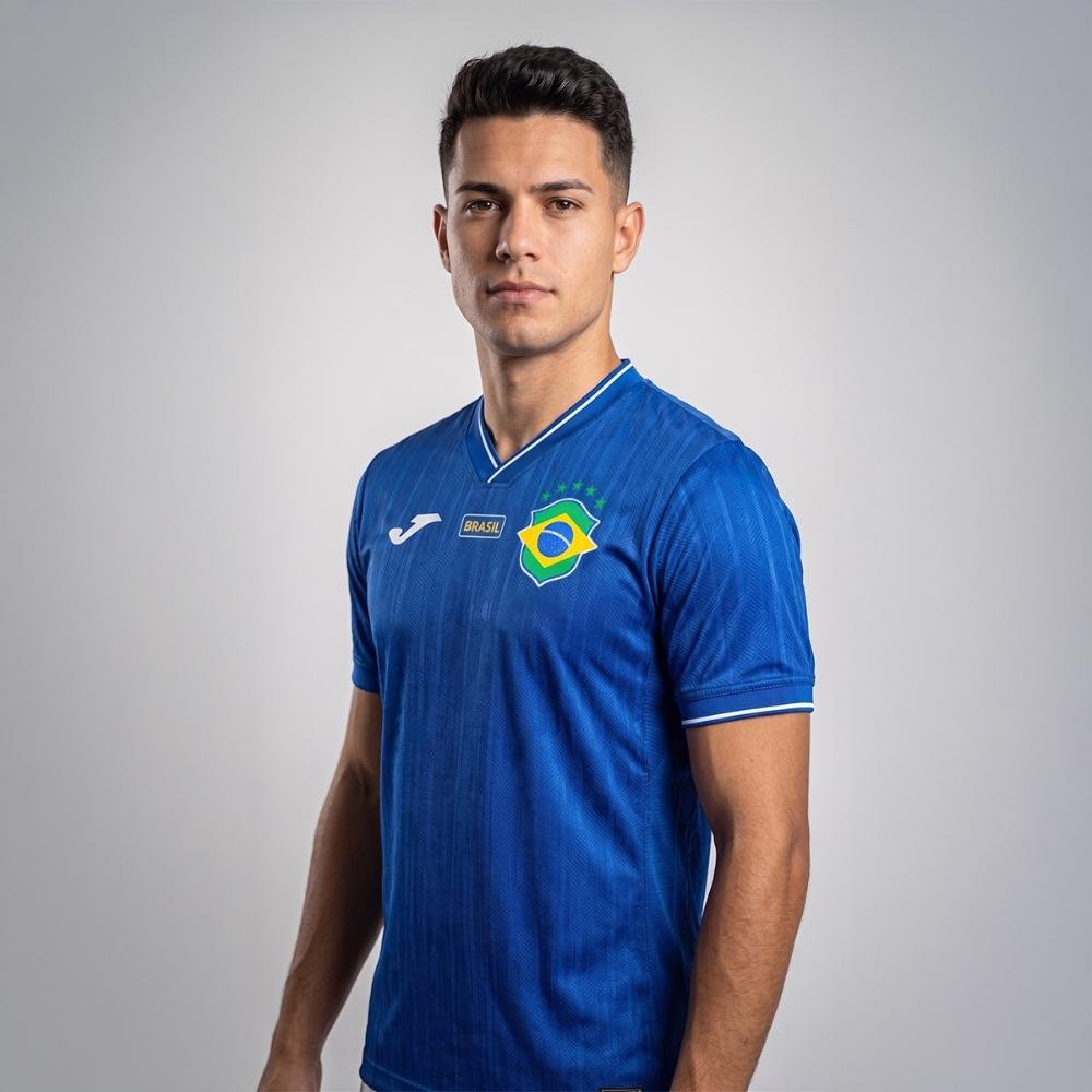 Camisa do Brasil Joma Torcedor Hexa Azul 4