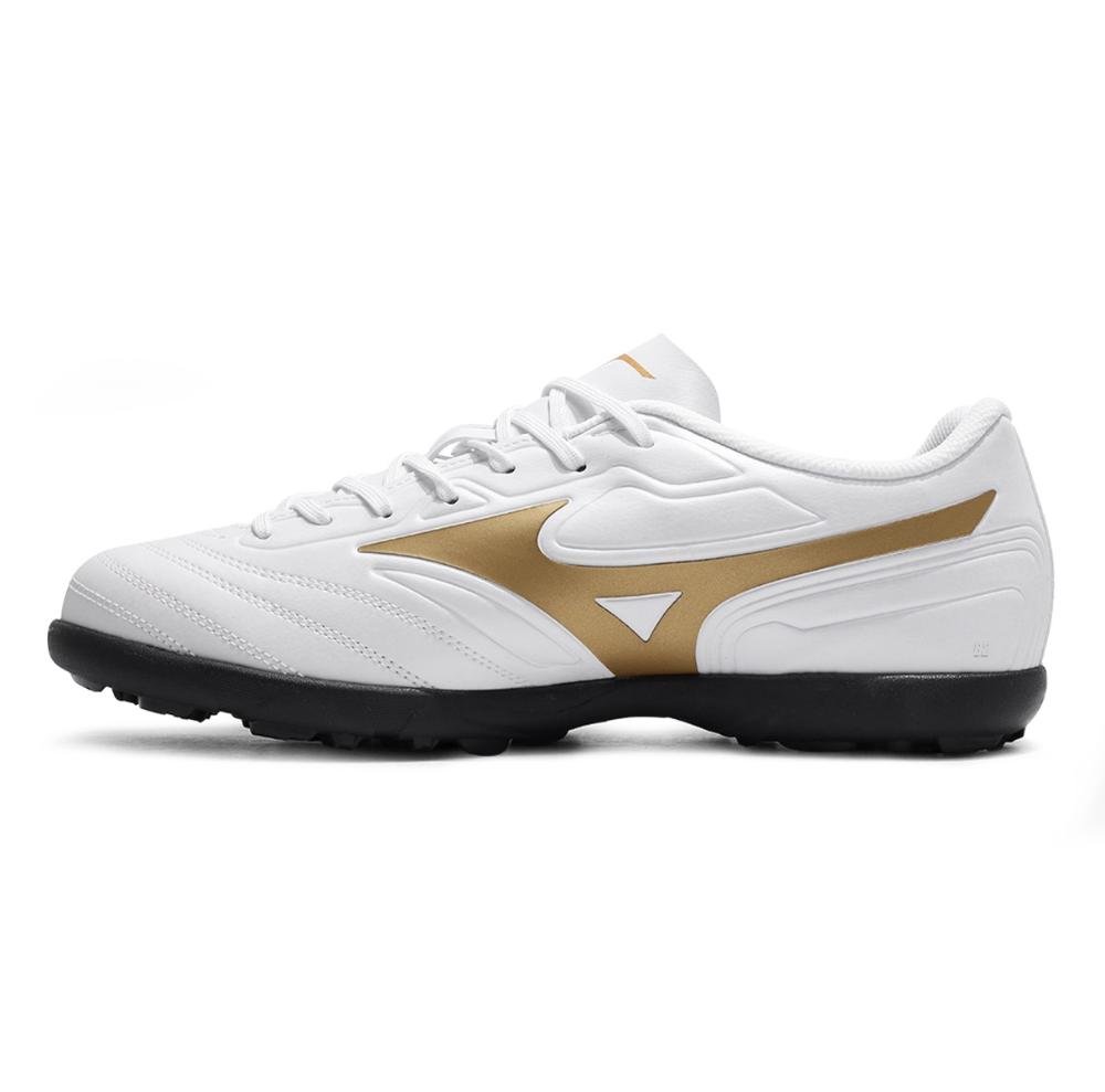 Chuteira Society Mizuno Club As Masculina Branco/Dourado 2