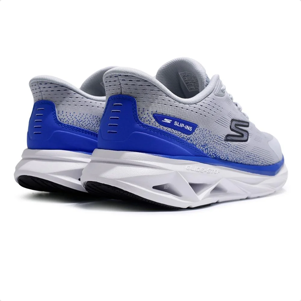 Tênis Skechers Glide-Step Vortex Slip-ins Masculino Cinza/Azul 5