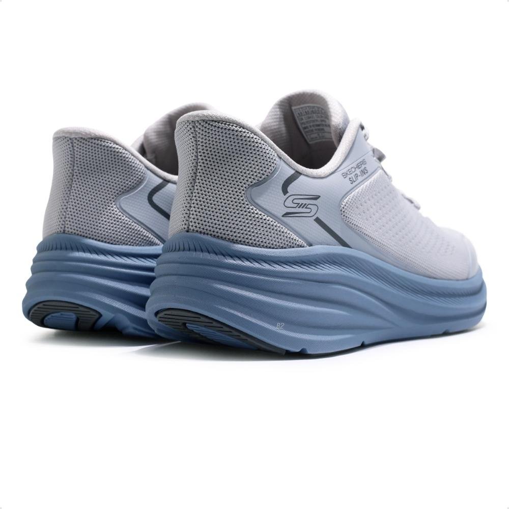 Tênis Skechers Bobs Skillz Masculino Cinza/Azul 5