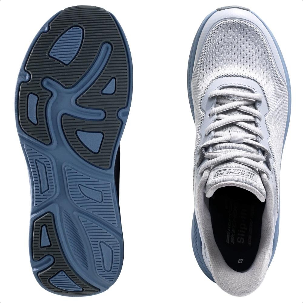 Tênis Skechers Bobs Skillz Masculino Cinza/Azul 6