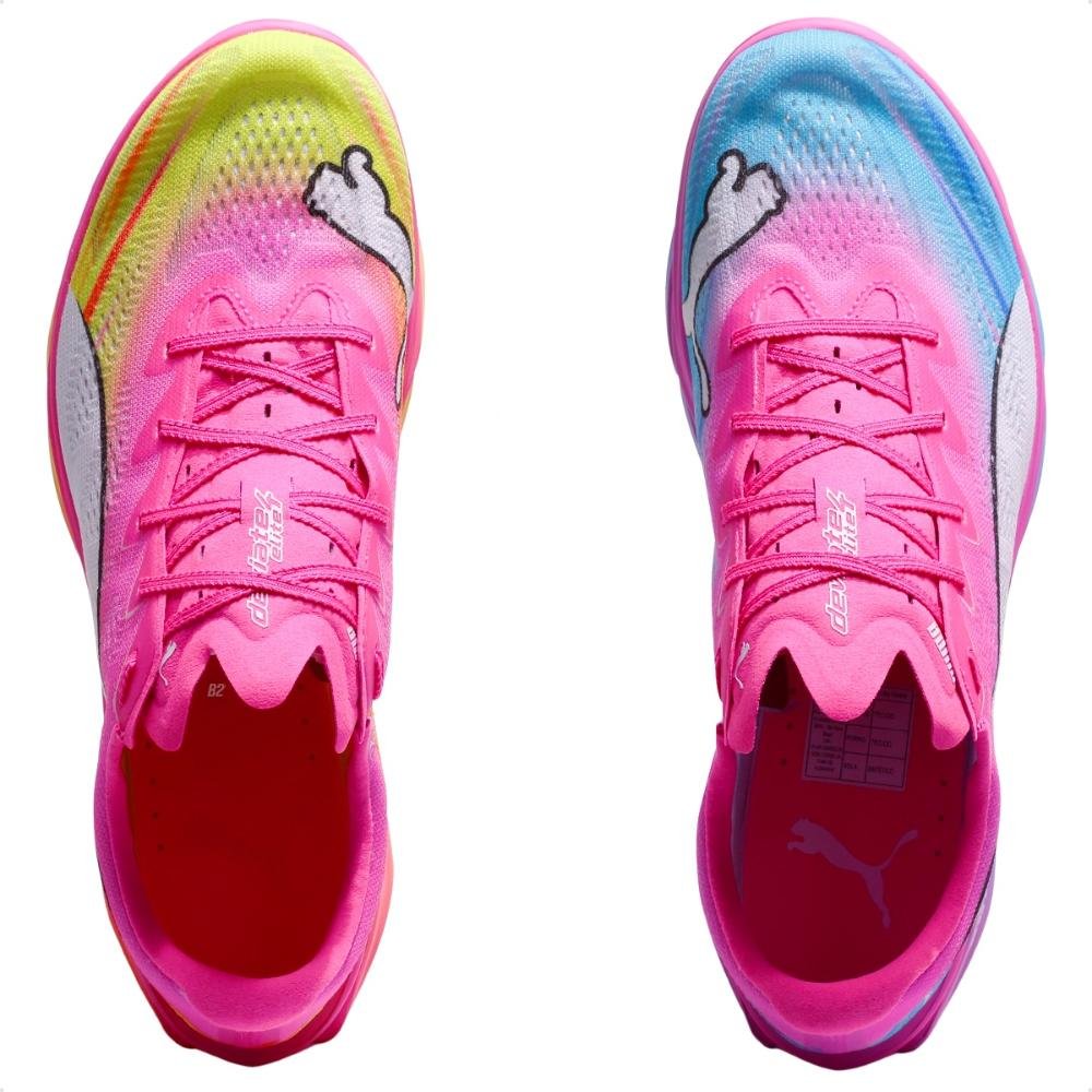 Tênis Puma Deviate Nitro Elite 4 St Feminino Rosa/Azul 6