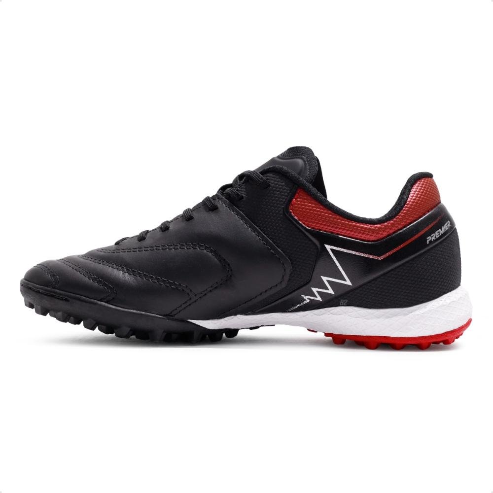 Chuteira Society Umbro Adamant Master Class Premie Masculina Preto/Vermelho 2