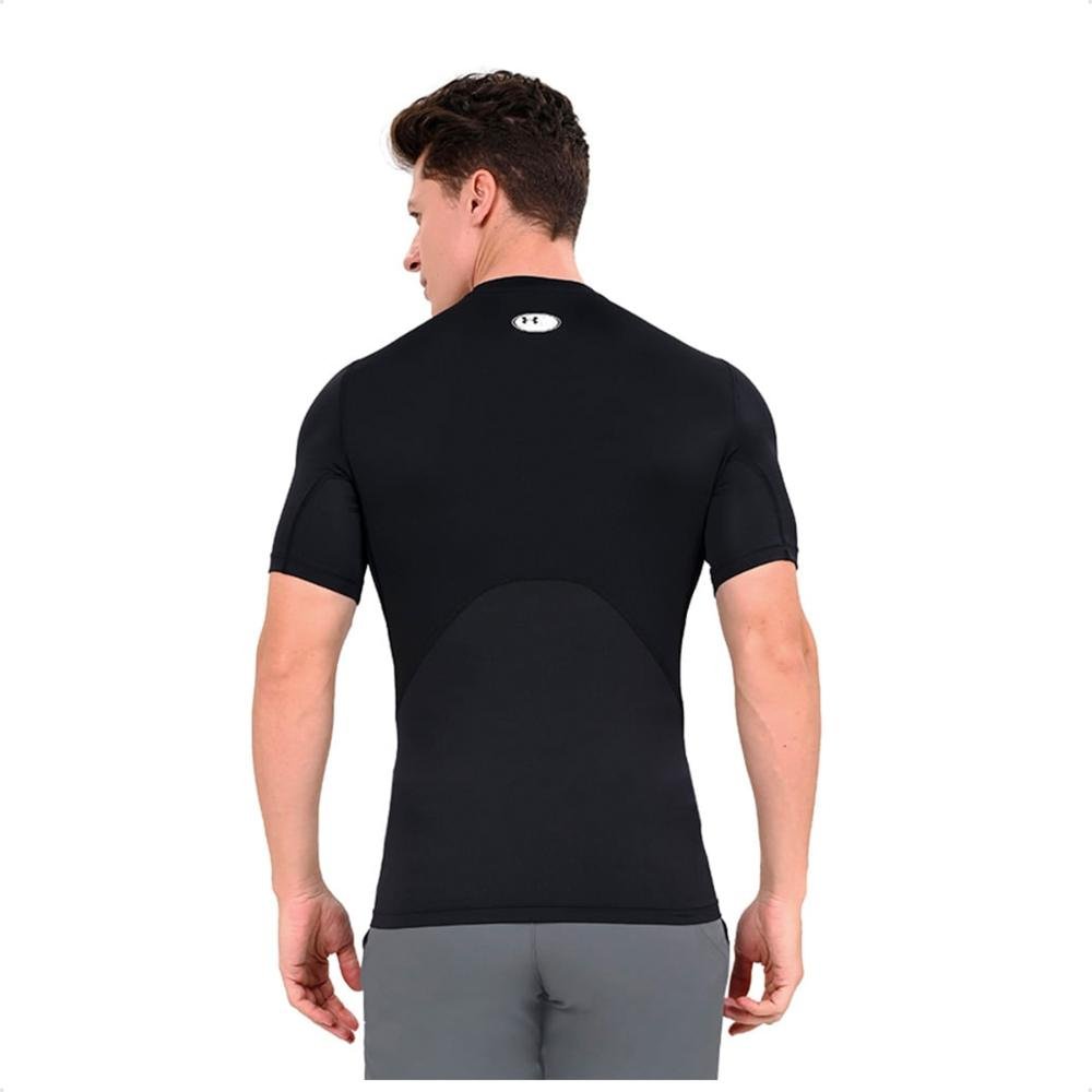 Camiseta Compressão Under Armour HG Masculina Preto 2