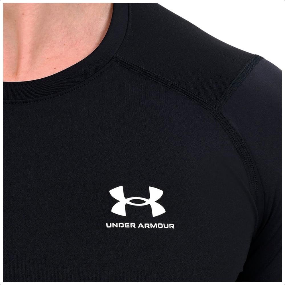 Camiseta Compressão Under Armour HG Masculina Preto 3