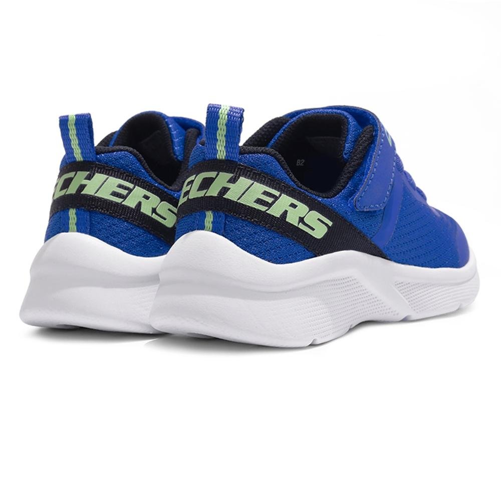 Tênis Skechers Microspec Go Planet Infantil Azul/Preto 5