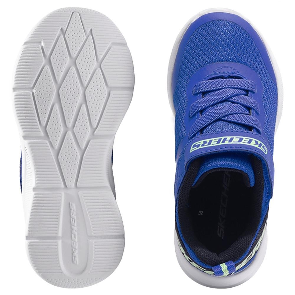 Tênis Skechers Microspec Go Planet Infantil Azul/Preto 6