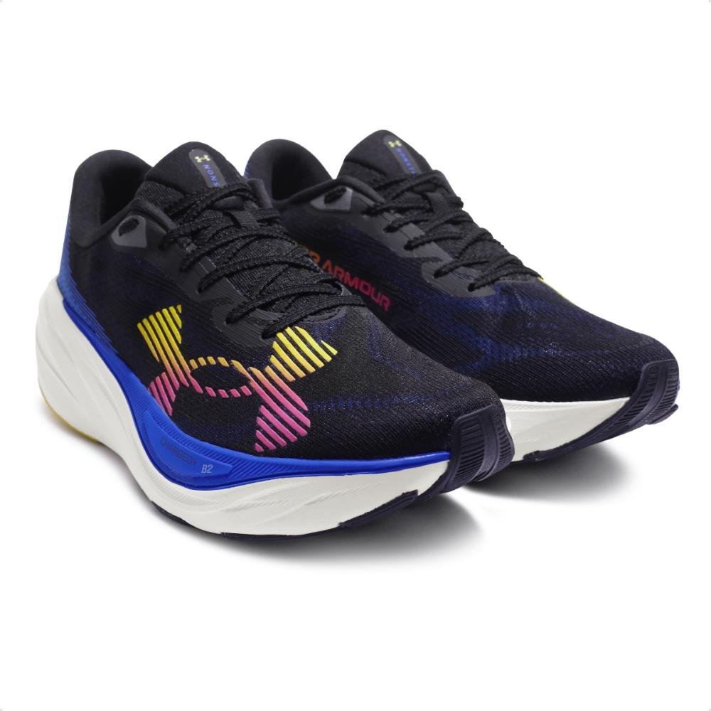 Tênis Under Armour Charged Nonstop Unissex Preto/Azul 3