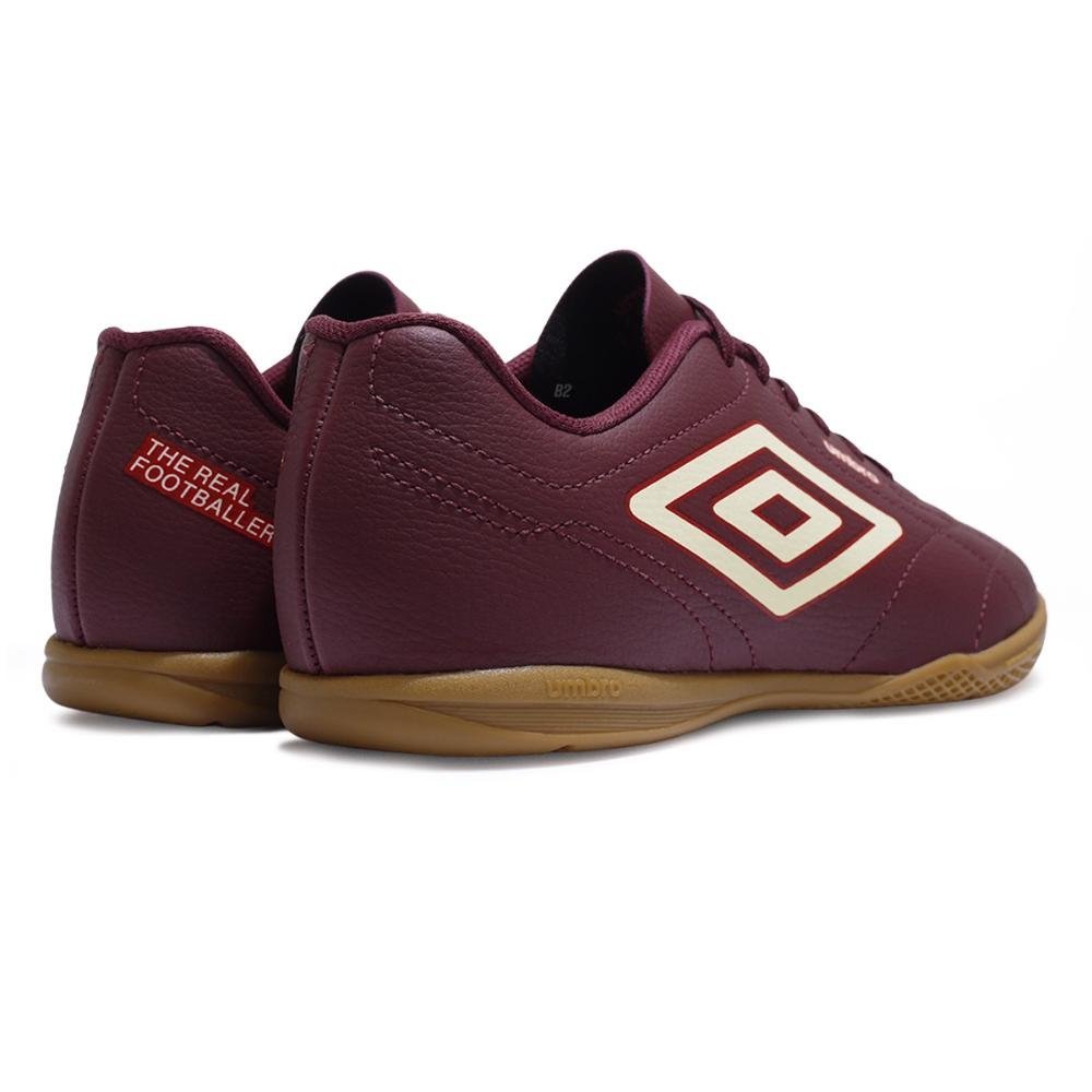 Chuteira Futsal Umbro Class Footballer Masculina Bordô 5