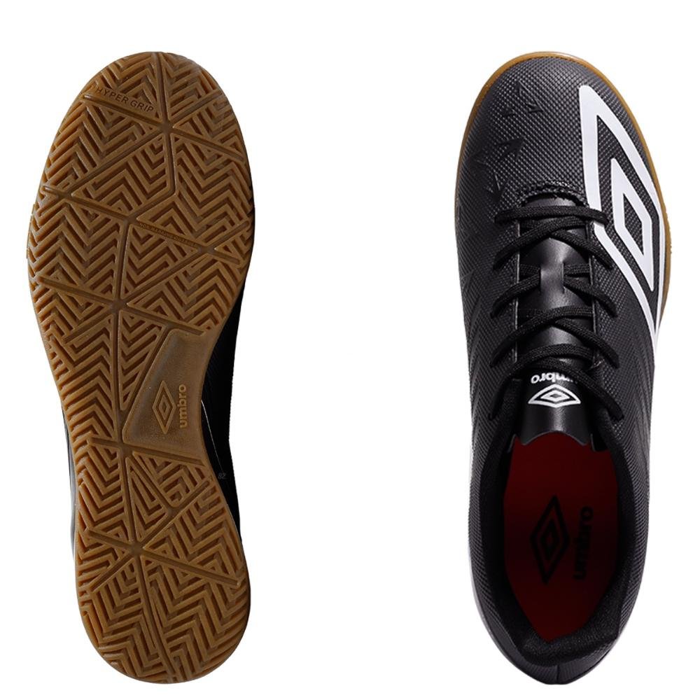 Chuteira Futsal Umbro Velocita Decimo Club Masculina Preto/Branco 6