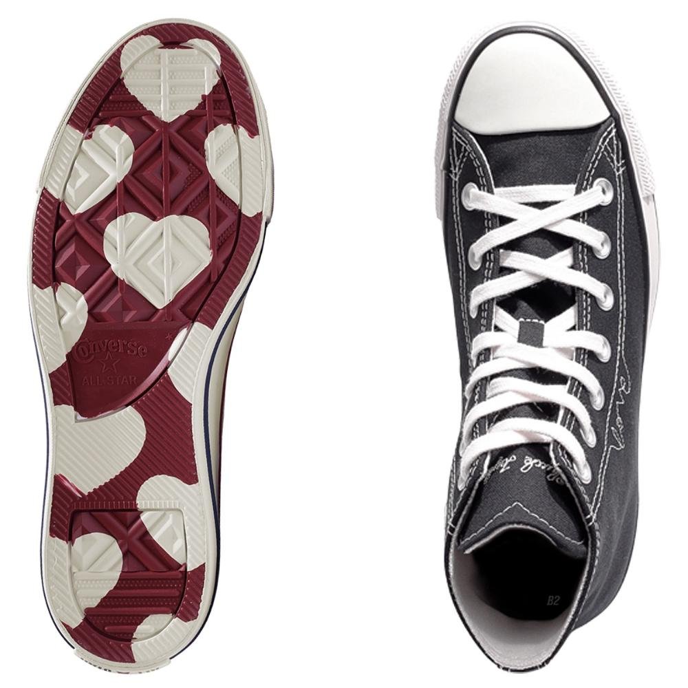 Tênis Converse All Star Chuck Taylor In Love Cano Alto Feminino Preto 6