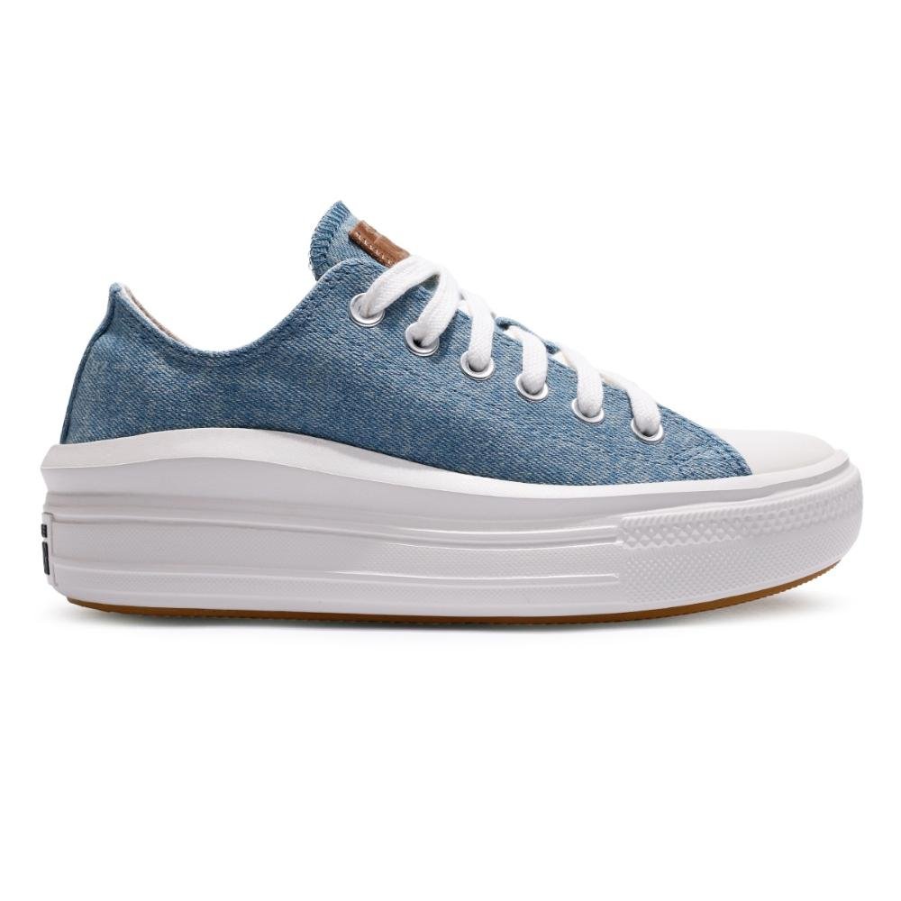 Tênis Converse All Star Cetim Move Denim Cano Baixo Feminino