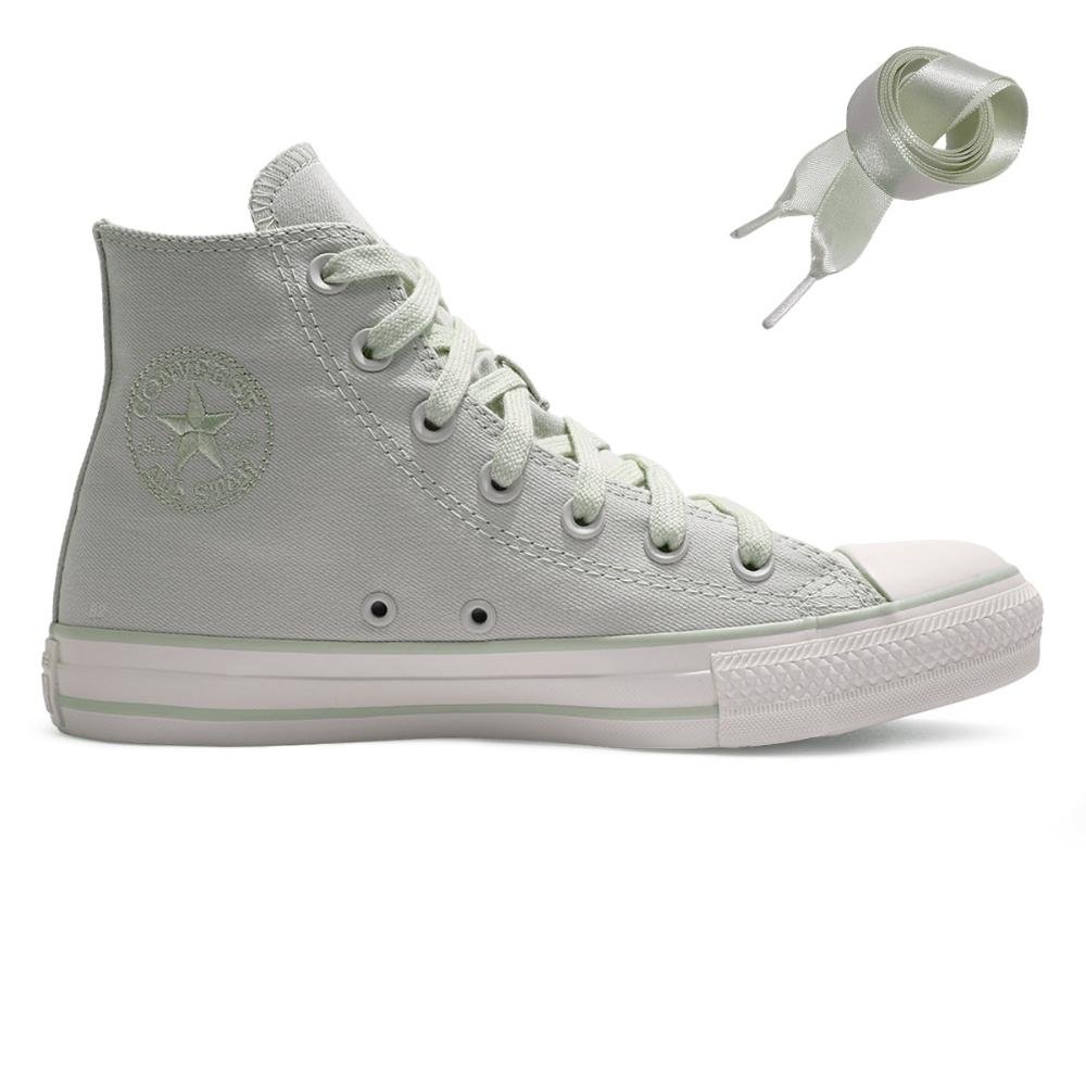 Tênis Converse All Star Cano Alto Peached Chuck Feminino  Verde 6