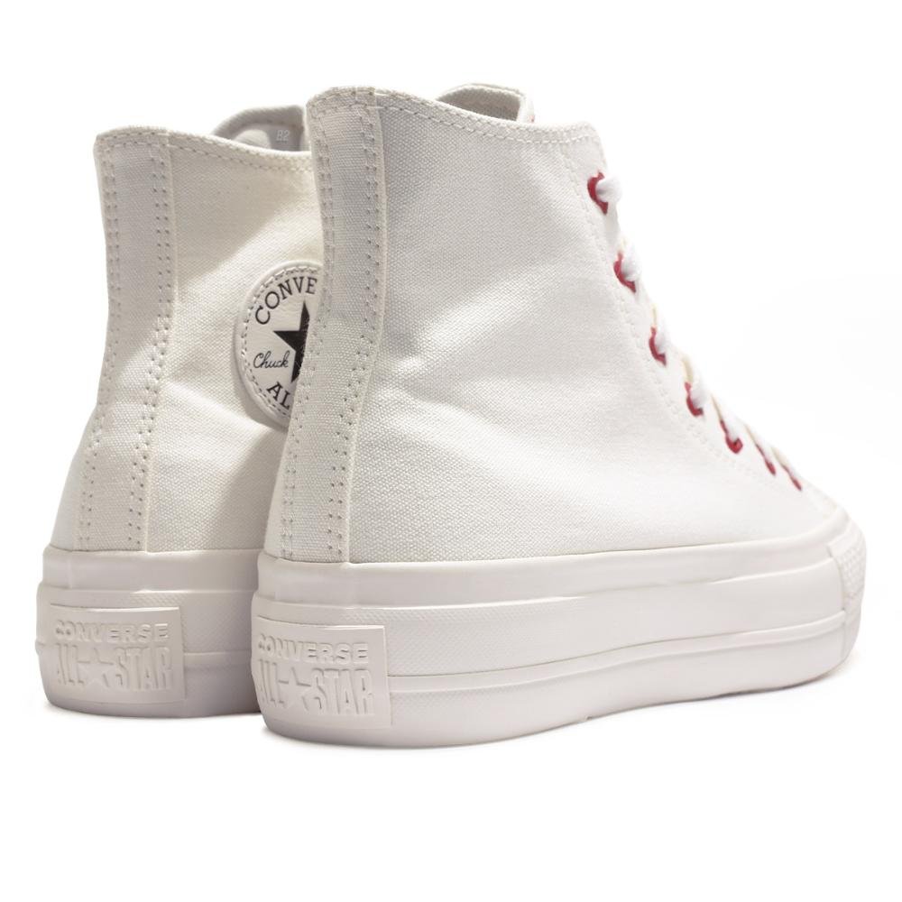 Tênis Converse All Star Cano Alto Lift In Love Feminino Branco 4