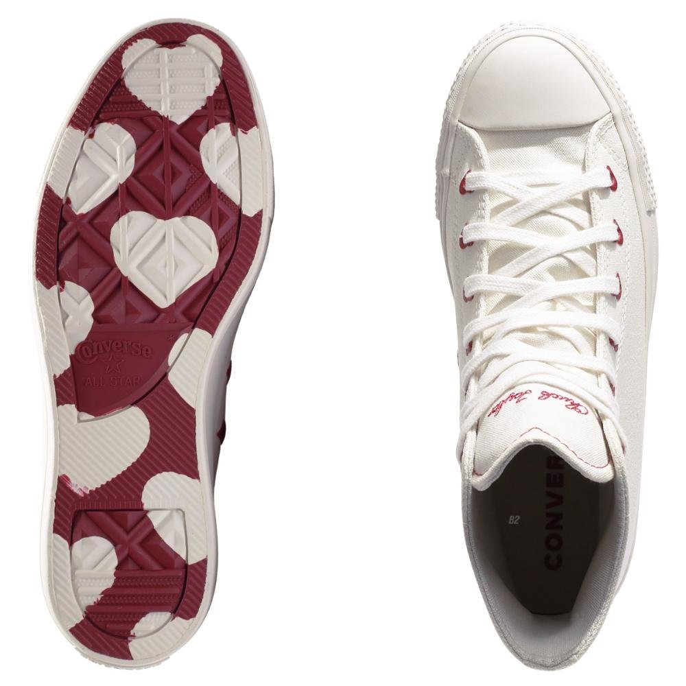 Tênis Converse All Star Cano Alto Lift In Love Feminino Branco 5