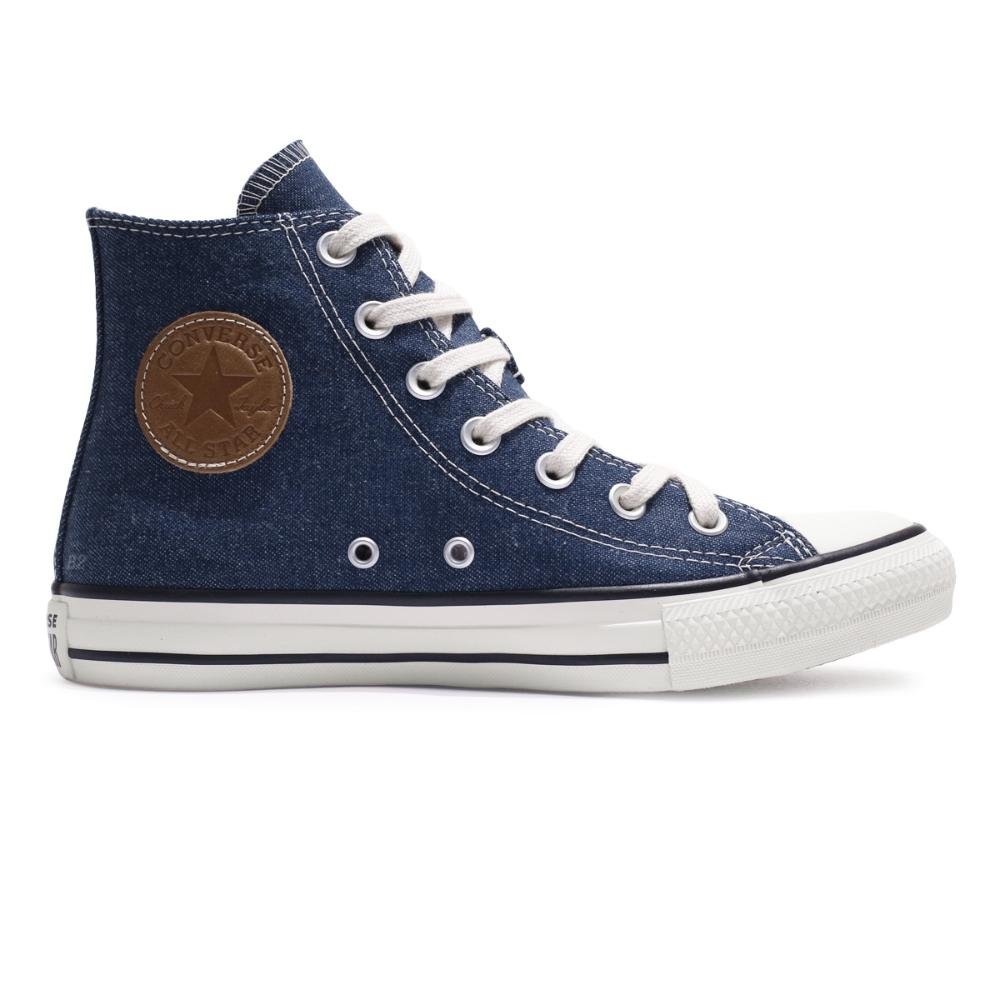 Tênis Converse All Star Denim ChuckTaylor Cano Alto Feminino