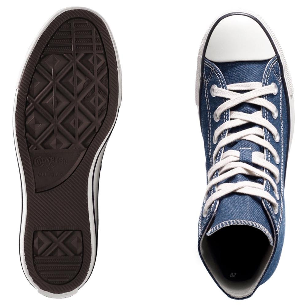 Tênis Converse All Star Denim ChuckTaylor Cano Alto Feminino Azul 5
