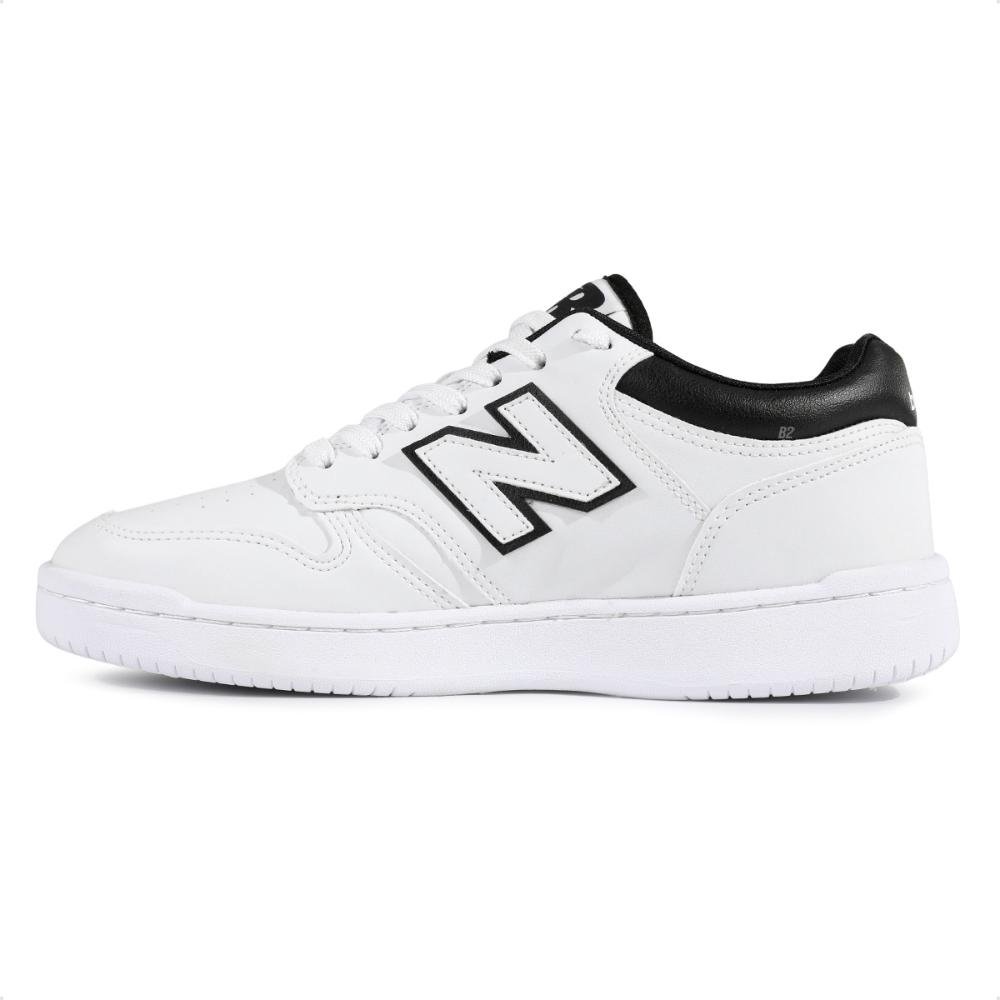 Tênis New Balance Casual 480 Low Unissex  Branco/Preto 2